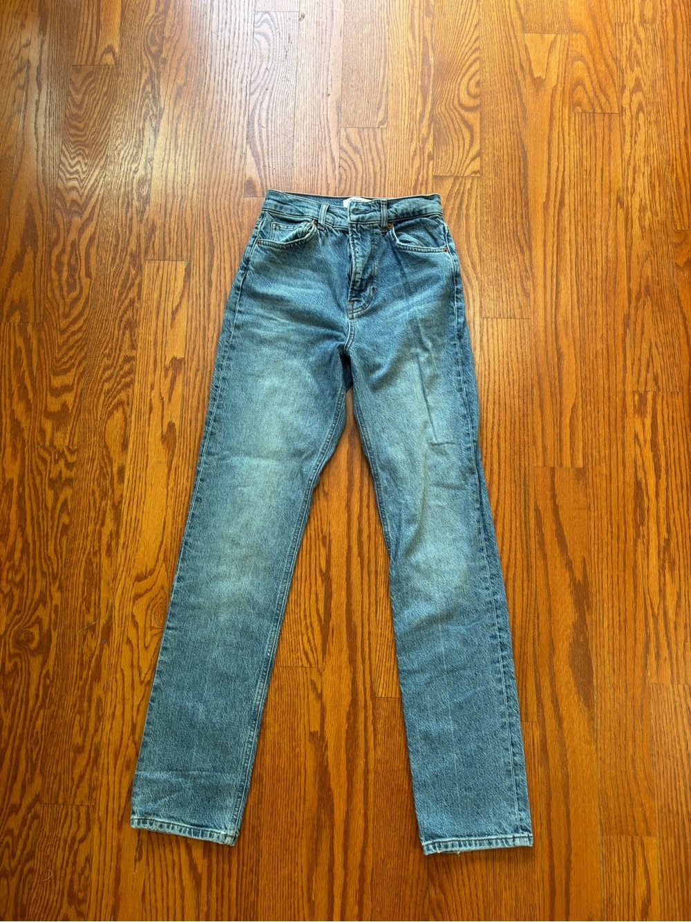 Reformation Straight Leg Jeans - Light Blue Wash